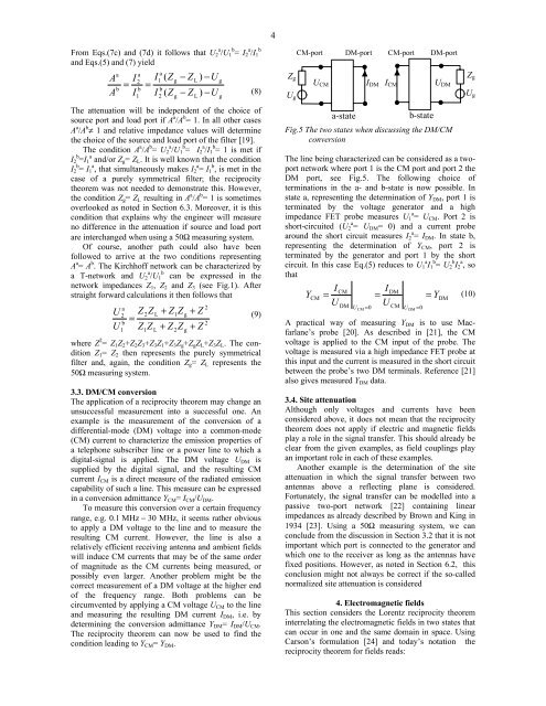 reciprocity and emc measurements - IEEE Electromagnetic ...