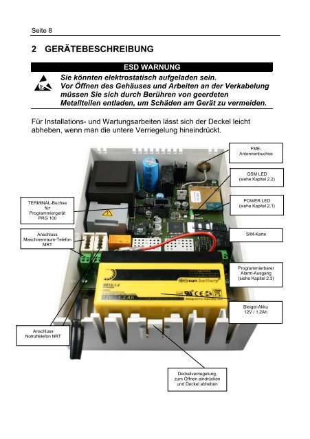 Durch die Nutzung dieser Option entstehen zusätzliche - Telegärtner