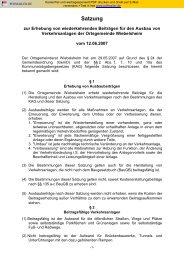 Satzung wiederkehrende AusbaubeitrÃ¤ge