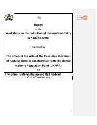 Workshop on the reduction of maternal mortality in ... - UNFPA Nigeria