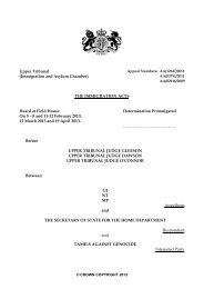 Upper Tribunal (Immigration and Asylum Chamber) THE ... - TamilNet