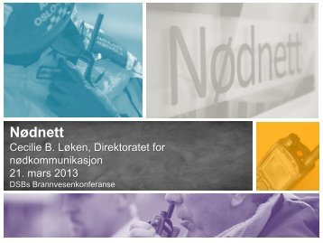 NÃ¸dnett - Direktoratet for samfunnssikkerhet og beredskap