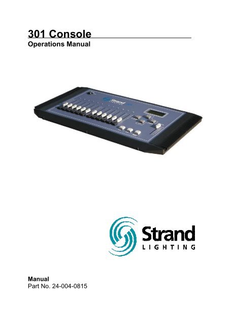 301 Series Console - The Strand Archive