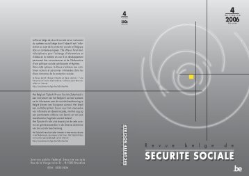 NumÃ©ro 4/2006 (.pdf) - FOD Sociale Zekerheid