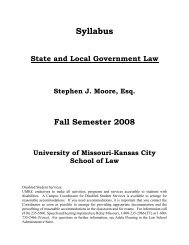 Syllabus State and Local Government Law Stephen J. Moore, Esq ...