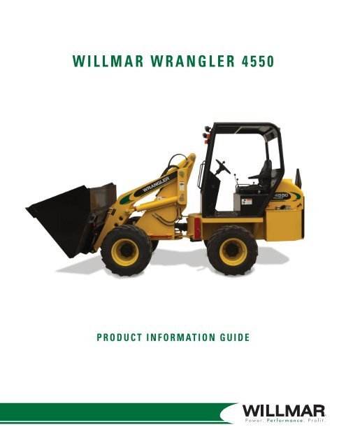table of contents wrangler 4550 articulated loader - Farm Depot
