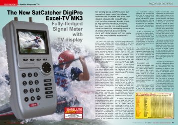 The New SatCatcher DigiPro Excel-TV MK3 - TELE-satellite ...