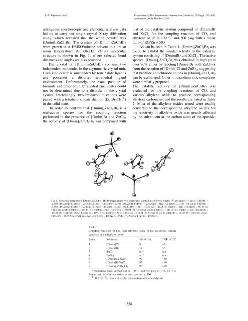 Ionic liquids in green chemistry: catalytic reaction of cyclic ...