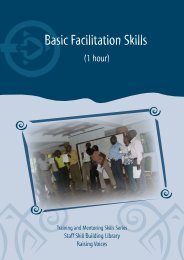 Basic Facilitation Skills - Raising Voices
