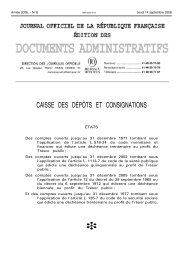 Journal officiel de la RÃ©publique franÃ§aise - Consignations - Caisse ...