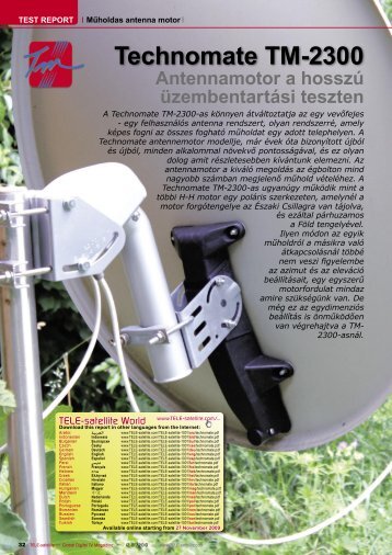 Technomate TM-2300 - TELE-satellite International Magazine