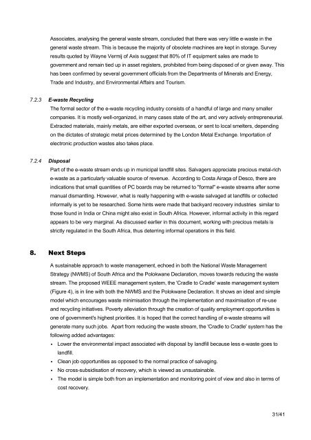 E-WASTE ASSESSMENT IN SOUTH AFRICA - e-Waste. This guide