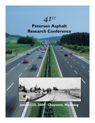 Petersen Asphalt Research Conference