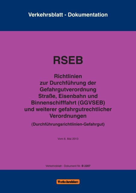 RSEB RSEB - Verwaltungsvorschriften im Internet