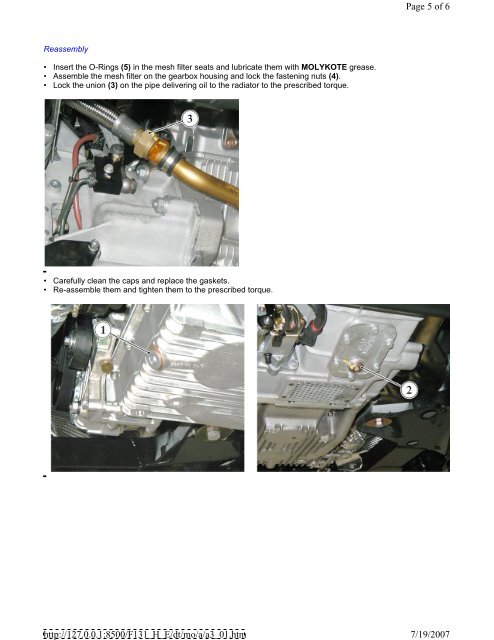 360 Oil Change Procedure.pdf - Ferrari Life