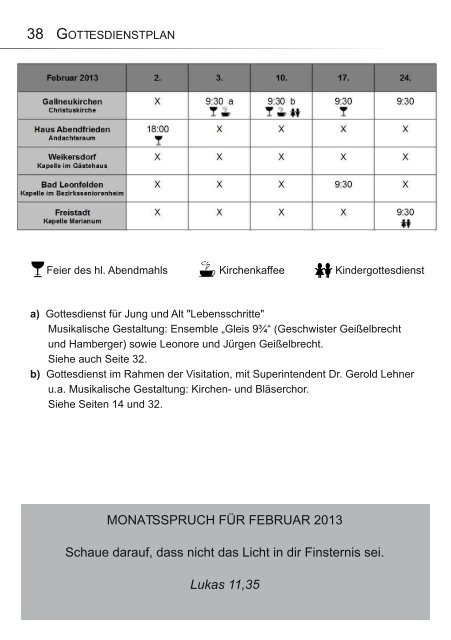 GEMEINDEBRIEF - Evangelische Pfarrgemeinde Gallneukirchen