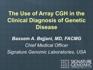 The Use of Array CGH in the Clinical Diagnosis of Genetic Disease