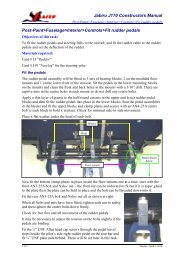 Post-Paint>Fuselage>Interior>Controls>Fit rudder ... - Jabiru Aircraft