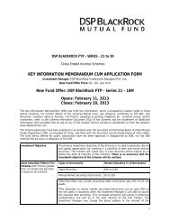 key information memorandum cum application form - Rrfinance.com