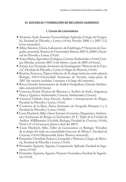 4o. Informe de Actividades - Instituto de GeografÃ­a - UNAM