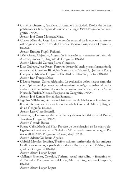 4o. Informe de Actividades - Instituto de GeografÃ­a - UNAM