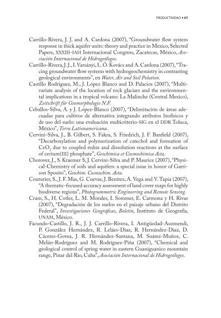 4o. Informe de Actividades - Instituto de GeografÃ­a - UNAM