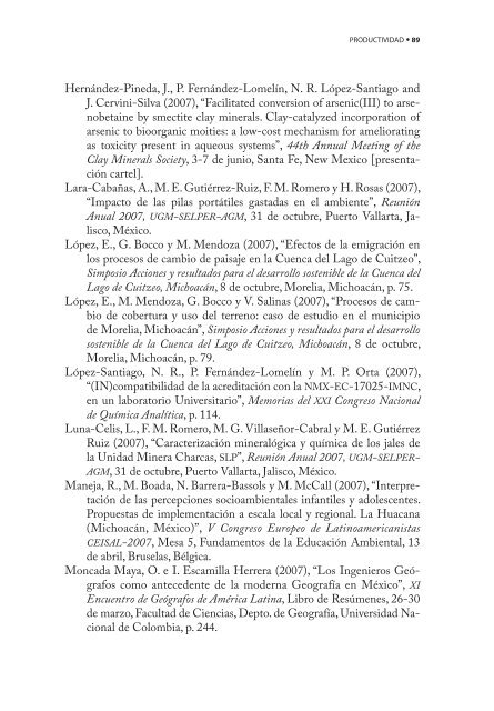 4o. Informe de Actividades - Instituto de GeografÃ­a - UNAM