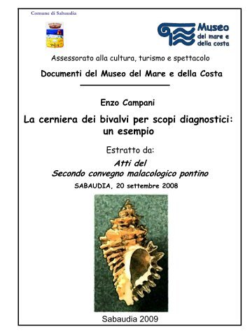 La cerniera dei Bivalvi per scopi diagnostici - Natura Mediterraneo