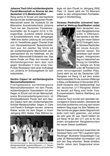 TG-Report 3 / 2012 als pdf-Datei - TG Biberach