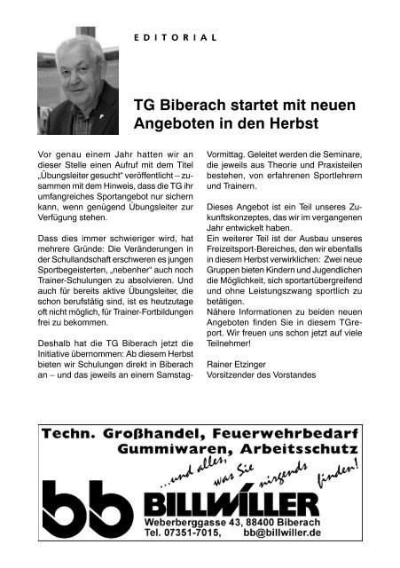 TG-Report 3 / 2012 als pdf-Datei - TG Biberach