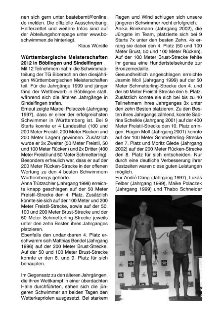 TG-Report 3 / 2012 als pdf-Datei - TG Biberach