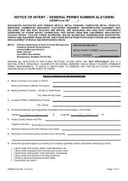 General Permit Application Package - NOI-12 - Alabama ...