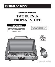 TWO BURNER PROPANE STOVE - Brinkmann