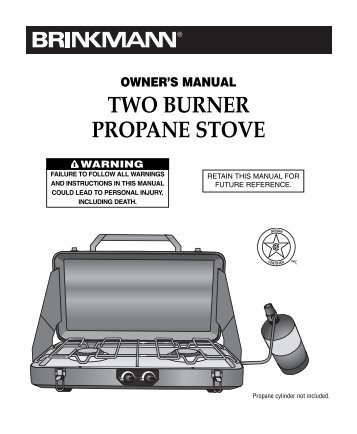 TWO BURNER PROPANE STOVE - Brinkmann