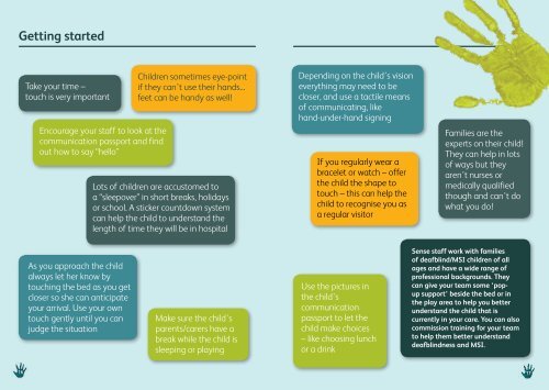 Multi-sensory impaired children in hospital - Sense