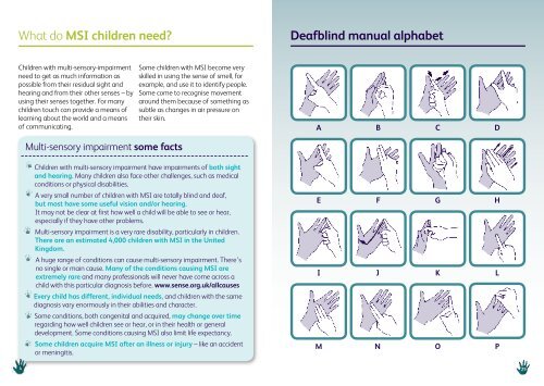 Multi-sensory impaired children in hospital - Sense