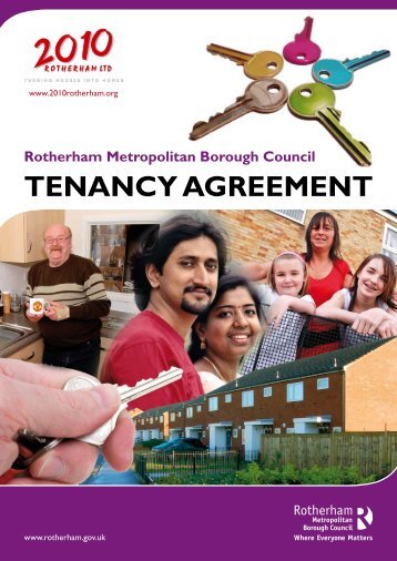 TENANCY AGREEMENT - Rotherham Metropolitan Borough Council