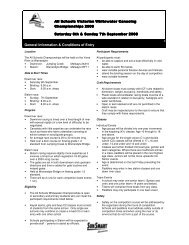 Entry forms - Canoeing Victoria - Australian Canoeing