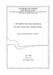 l'integration des enfants et des adultes handicapes - Les Classiques ...