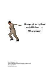 Essaer vt 2009\SA-Optimal projektledare i en PU ... - Rolf Lövgren