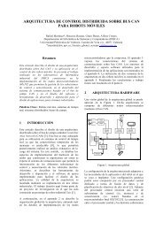 arquitectura de control distribuida sobre bus can para robots ... - CEA