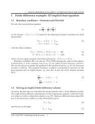 1 Finite difference example: 1D implicit heat equation - USC ...