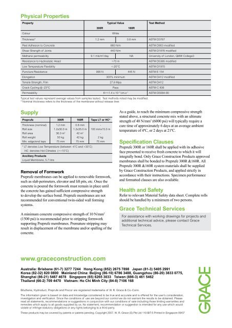 PreprufeÂ® 300R & 160R Pre-applied Waterproofing Membranes ...