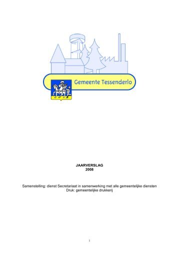 3. toeristische jaarwerking - Gemeente Tessenderlo