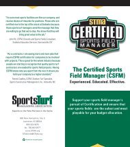 The Certified Sports Field Manager (CSFM) - STMA