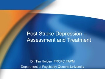 Post Stroke Depression