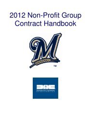 2012 Non-Profit Group Contract Handbook - Delaware North