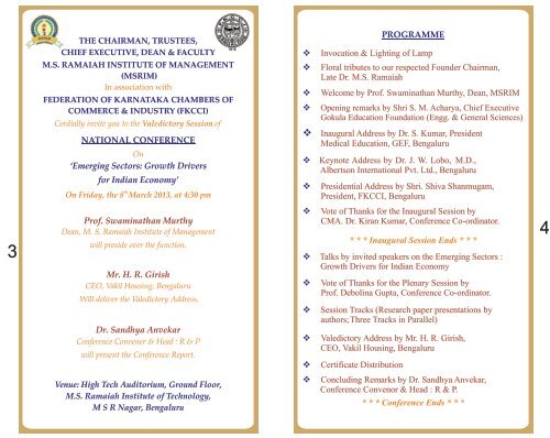 National Conference Invitation 2013.cdr - MS Ramaiah Institute of ...