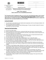 Endolymphatic Sac Decompression/Shunt - Department of Surgery