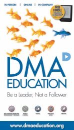 www .dmaeducation.org - Direct Marketing Association